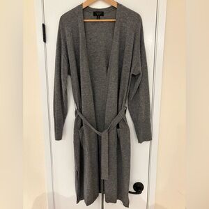 Charter Club Cashmere Long Tie Cardigan with Pockets